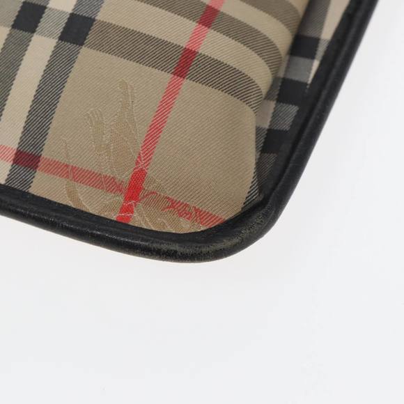 BURBERRY Nova Check Document Case Canvas Beige Auth HK1549 - Picture 7 of 16